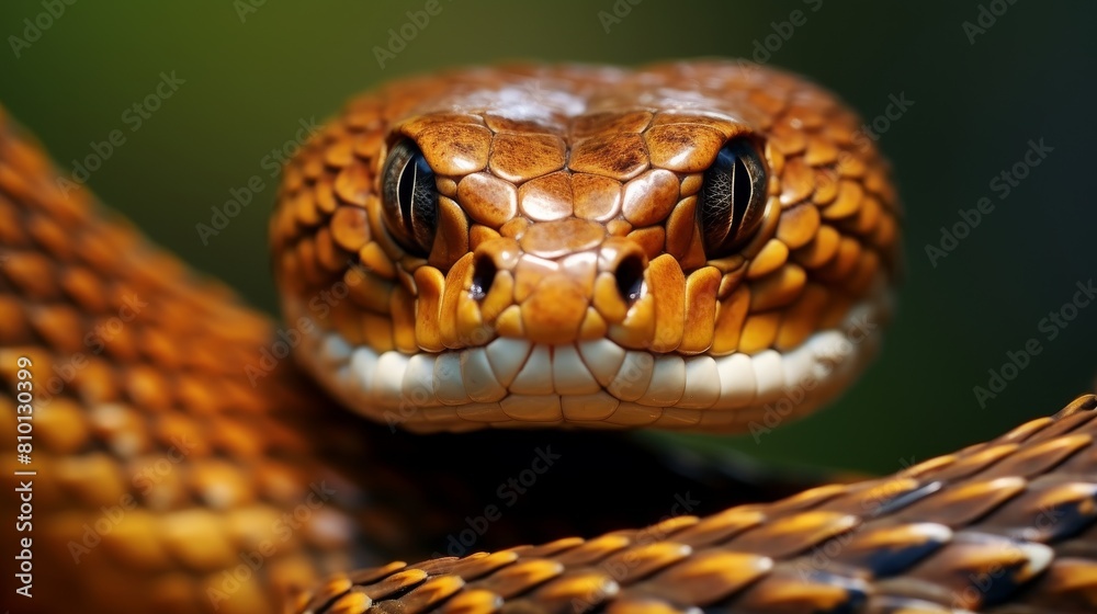 Close-up of a venomous snake's head Close-up of a venomous snake's head