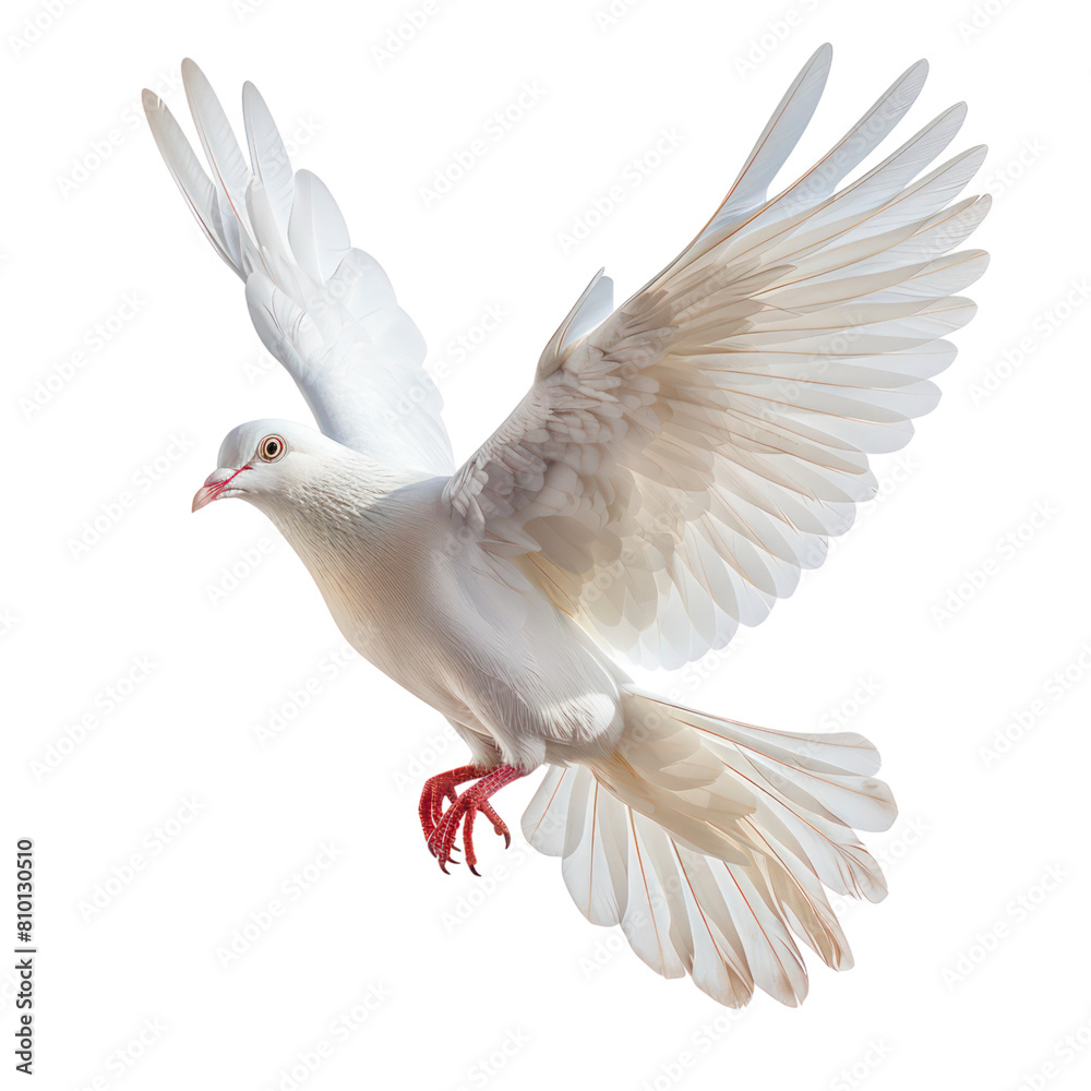 Fototapeta premium pigeon flying isolated on transparent background