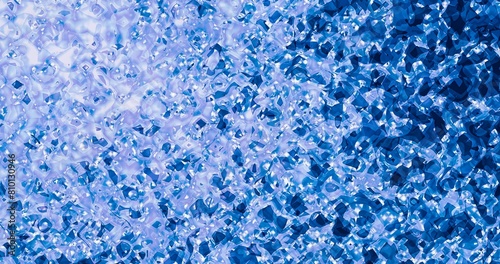 Abstract blue liquid and bubble background. 3D rendering.