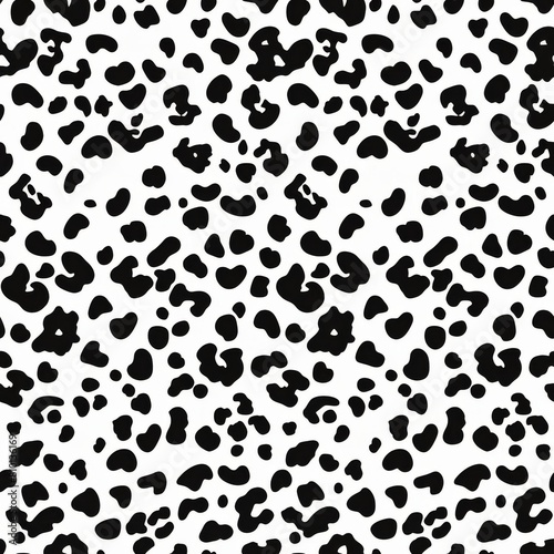 Black and White Animal Print Background