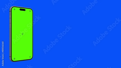 left right Y rotation silver phone