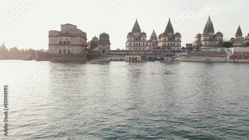 An Aerial Shot of The Royal Chhatris at Orchha, Madhya Pradesh, India