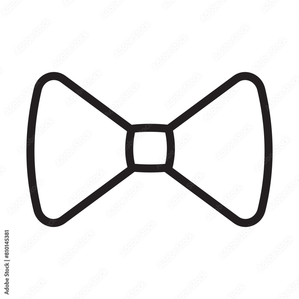Black bow tie line icon, vector. Modern bow tie silhouette, icon. Simple bow tie vector. Vector illustration. Black bow tie line icon, vector. Modern bow tie silhouette, icon. Simple bow tie vector. Vector illustration.