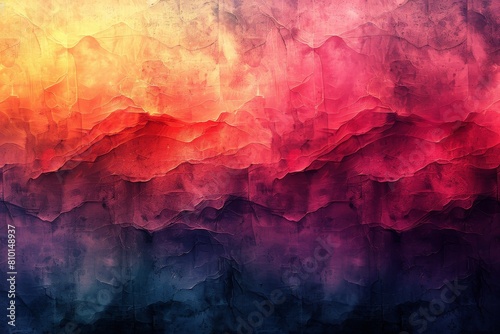Wallpaper Mural This image features a stunning abstract representation of a mountainous landscape with a colorful array of hues blending together Torontodigital.ca