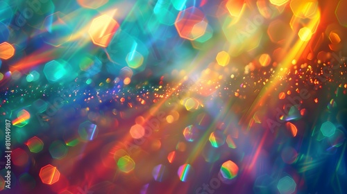 Radiant Spectrum of Light Through Faceted Crystal Surface. AI.