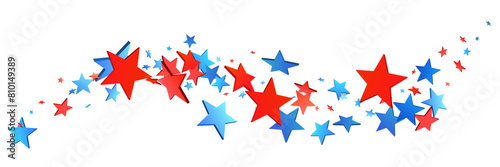 Patriotic Stars Stream in Gradient