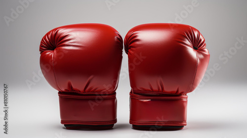 Red Boxing Gloves Stacked © olegganko