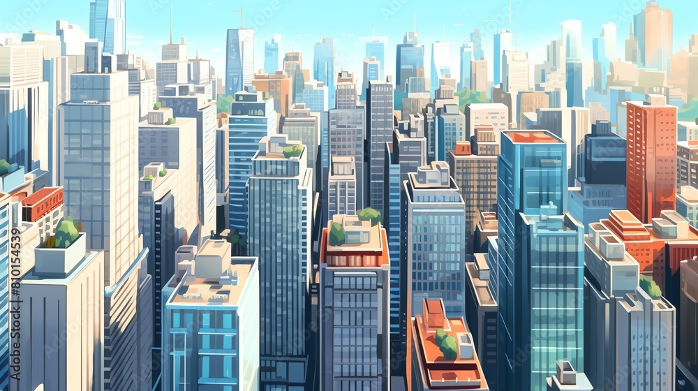 Fototapeta premium Image of a beautiful sunny day in the city