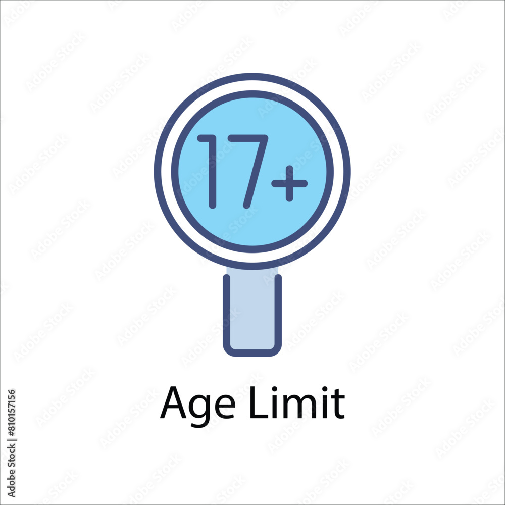 Age Limit vector icon Age Limit vector icon