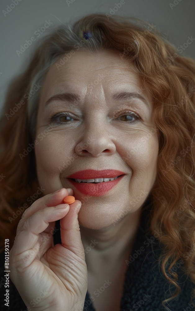 Radiant mature woman with a charming smile Radiant mature woman with a charming smile