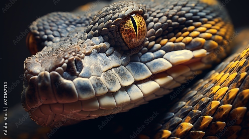 Fototapeta premium Extreme close-up of a snake's eye