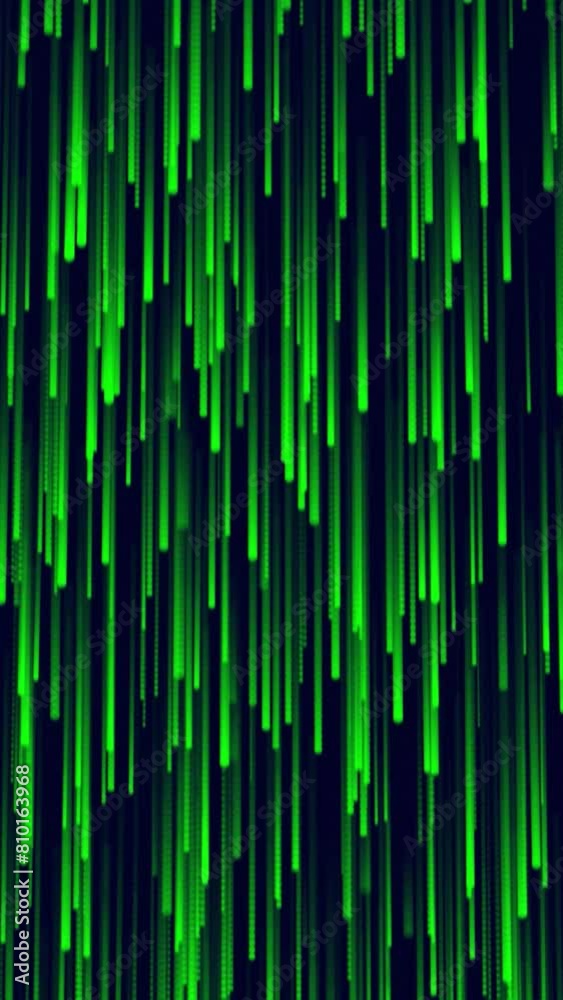 Seamless looped animation of rain of particles, green color particles falling down, abstract luxury background. bright particles falling on dark background Seamless looped animation of rain of particles, green color particles falling down, abstract luxury background. bright particles falling on dark background