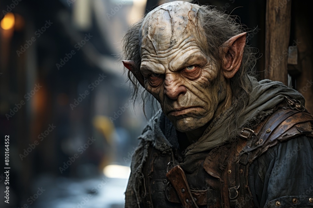 Gritty fantasy character portrait Gritty fantasy character portrait