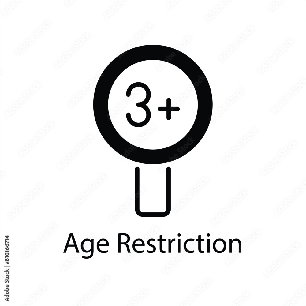 Age Restriction vector icon Age Restriction vector icon