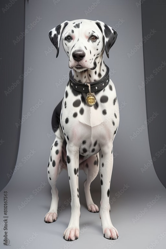 Retrato profesional de un perro Dalmata