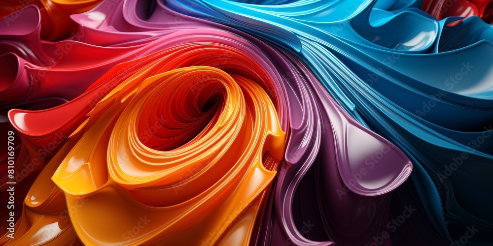 abstract colorful swirls and waves abstract colorful swirls and waves