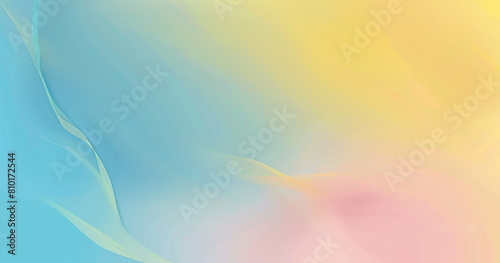 Tranquil abstract background with soft pastel colors blending in a smooth, flowing design, ideal for calming themes, creative projects, or peaceful visual backdrops photo