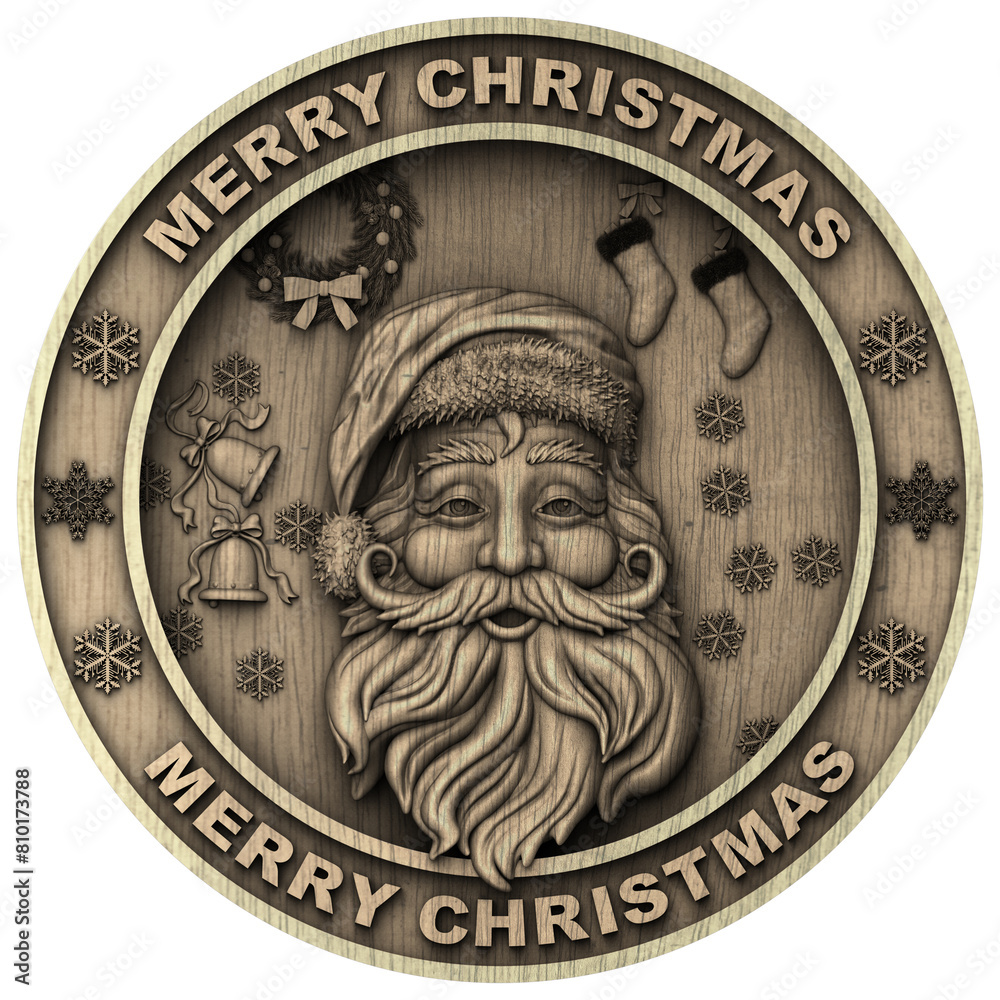 Fototapeta premium Santa Claus Merry Christmas Xmas