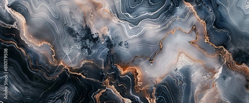 High-resolution image showcasing a stunning marble pattern with intricate gold veins, ideal for luxurious background design or elegant wallpaper with its unique blend of natural stone elegance