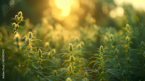 A field of cannabis plants ready for harves