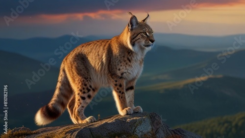 lynx in the mountains
