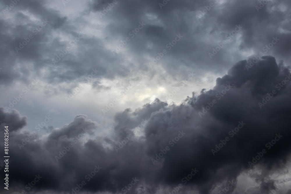 Storm clouds in gray tones Storm clouds in gray tones