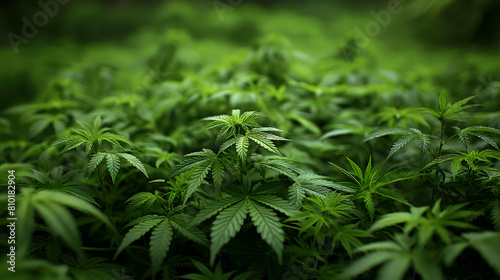 A field of cannabis plants ready for harves