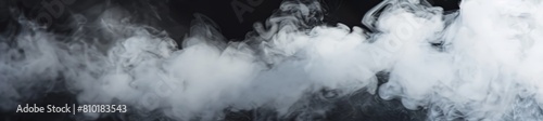 Atmospheric image capturing the elegance of curling white smoke as it floats and dissipates against a contrasting dark background, perfect for signifying mystery or the abstract