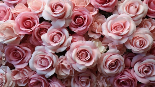 Large Bouquet of Pink and White Roses