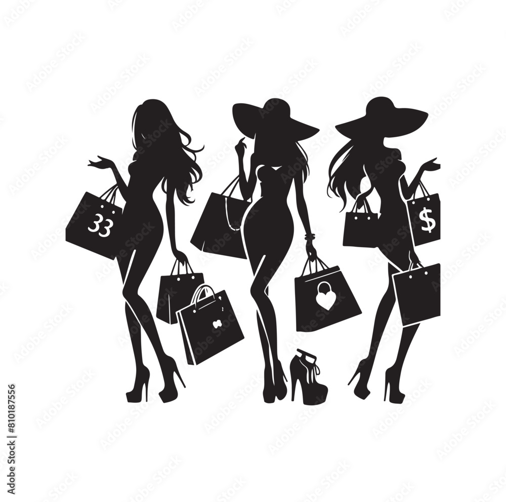 Shopping Girl vector illustration
silhouette style Shopping Girl vector illustration
silhouette style