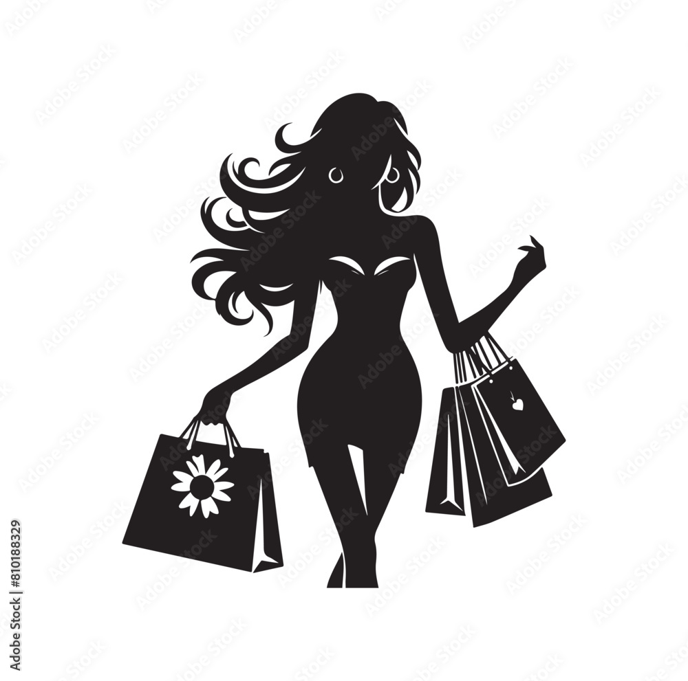 Shopping Girl vector illustration
silhouette style Shopping Girl vector illustration
silhouette style