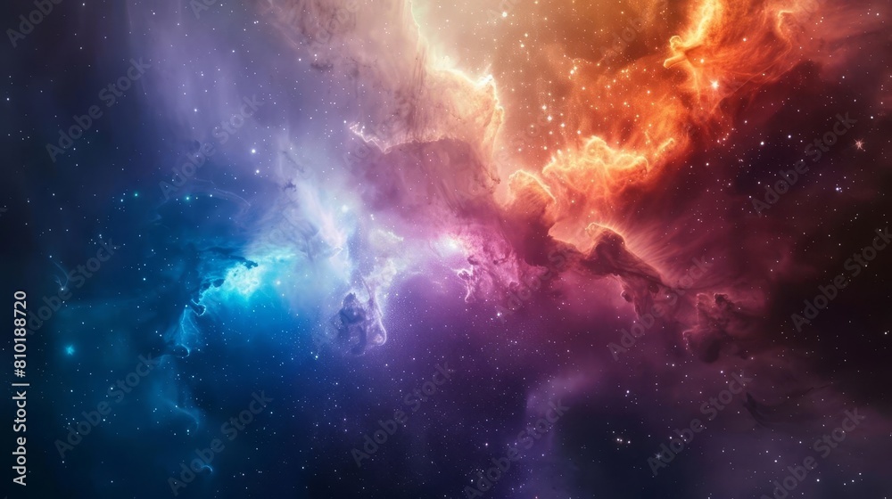 aweinspiring colorful nebula and galaxy cloud in deep space capturing the wonders of the universe abstract photo