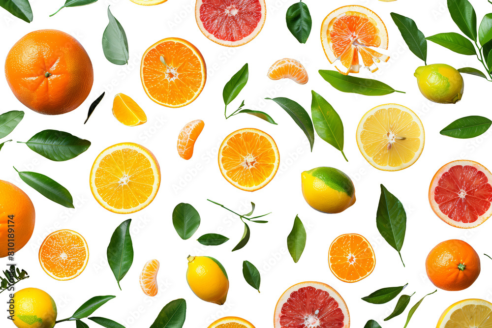 Photo of variety of citrus fruits.