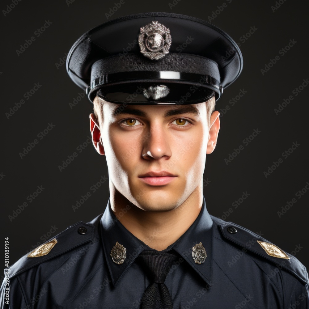 Police Officer Posing for Picture Police Officer Posing for Picture