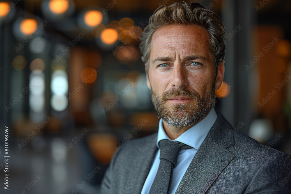 A professional portrait reflecting the resilience and tenacity of a business leader. Concept of overcoming obstacles in entrepreneurship. Generative Ai. A professional portrait reflecting the resilience and tenacity of a business leader. Concept of overcoming obstacles in entrepreneurship. Generative Ai.