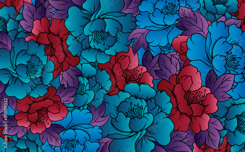 Wedding invitation cards with floral elements