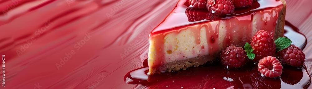 © JK_kyoto - Indulge in the sweet and creamy texture of Cheesecake, set against a banner concept background, perfect for a dessert promotion © JK_kyoto - Indulge in the sweet and creamy texture of Cheesecake, set against a banner concept background, perfect for a dessert promotion