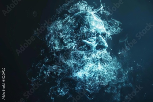ai generated portrait of karl marx influential german philosopher and theorist photo