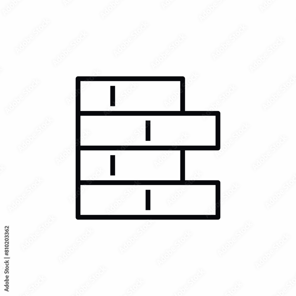 brick wall construction structure icon brick wall construction structure icon