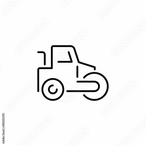 steamroller vehicle industry construction icon