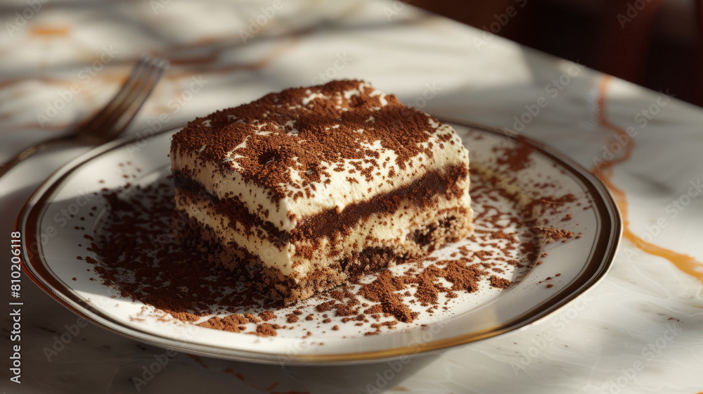 Delicious sweet dessert tiramisu for gourmets Delicious sweet dessert tiramisu for gourmets