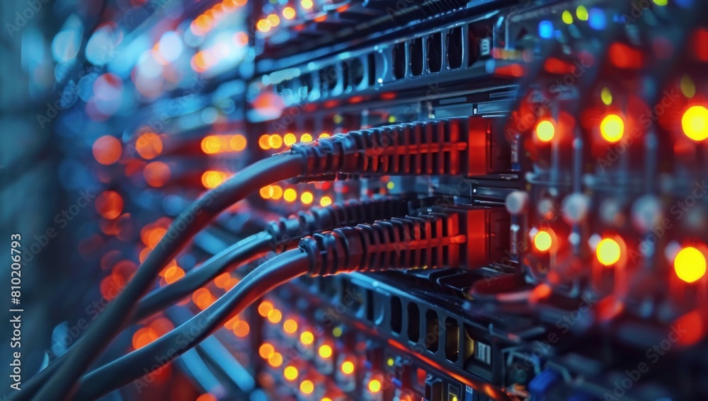 Freeze the moment as data packets zip through cables, illustrating the seamless flow of information enabled by robust network architecture. Freeze the moment as data packets zip through cables, illustrating the seamless flow of information enabled by robust network architecture.