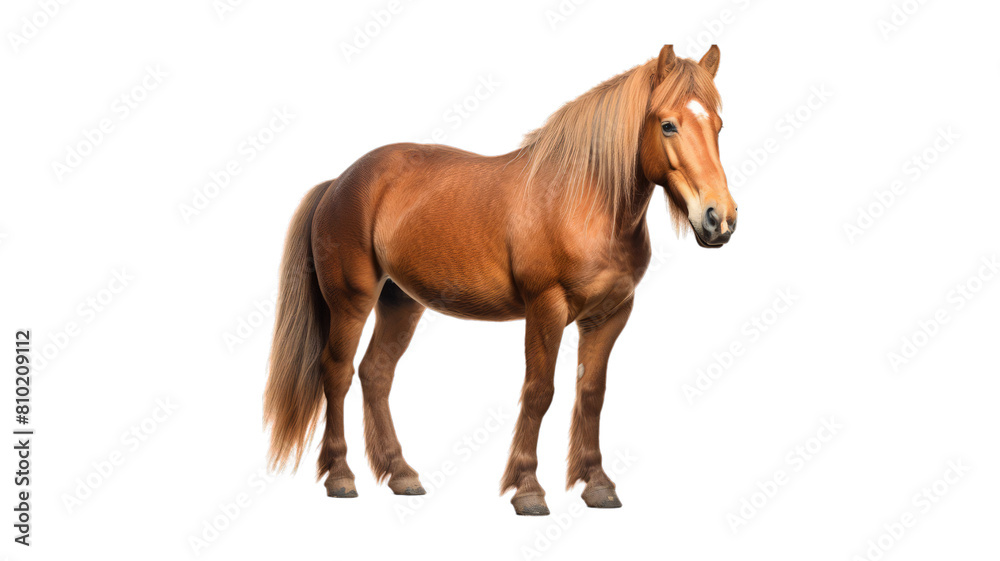 horse isolated on transparent png background. Generative ai horse isolated on transparent png background. Generative ai