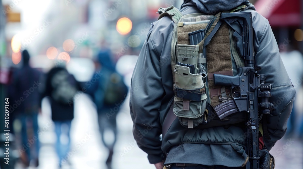 armed pedestrian armed pedestrian