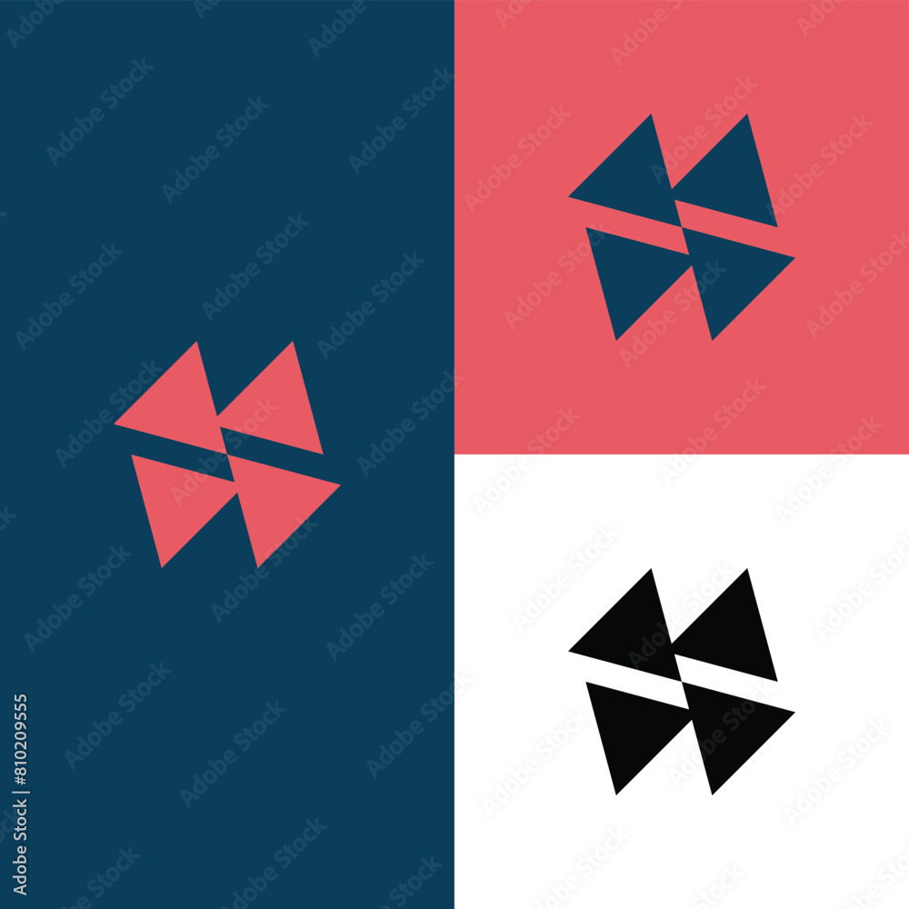 modern triangle combined logo, simple triangle logo. modern triangle combined logo, simple triangle logo.