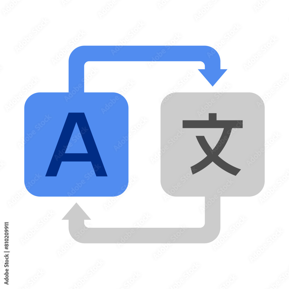 Language translation icon vector illustration isolated on transparent white background. Language translation icon vector illustration isolated on transparent white background.