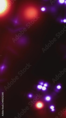 Animation Of Colorful particles  Background	 vertical video