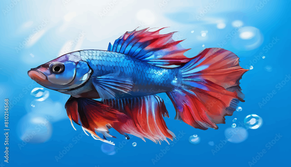 Fototapeta premium A male betta fish.