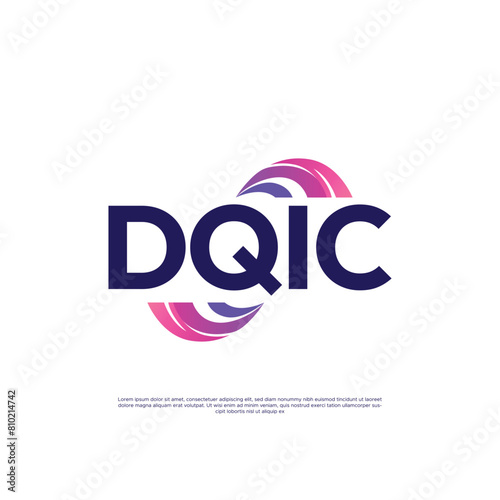 DQIC Word mark logo symbol in Alphabet letters Initials Monogram logo DQ,IC and D