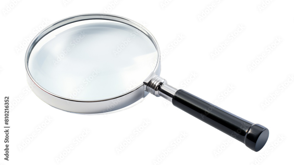 Magnifying Glass isolated on transparent png background. Generative ai Magnifying Glass isolated on transparent png background. Generative ai